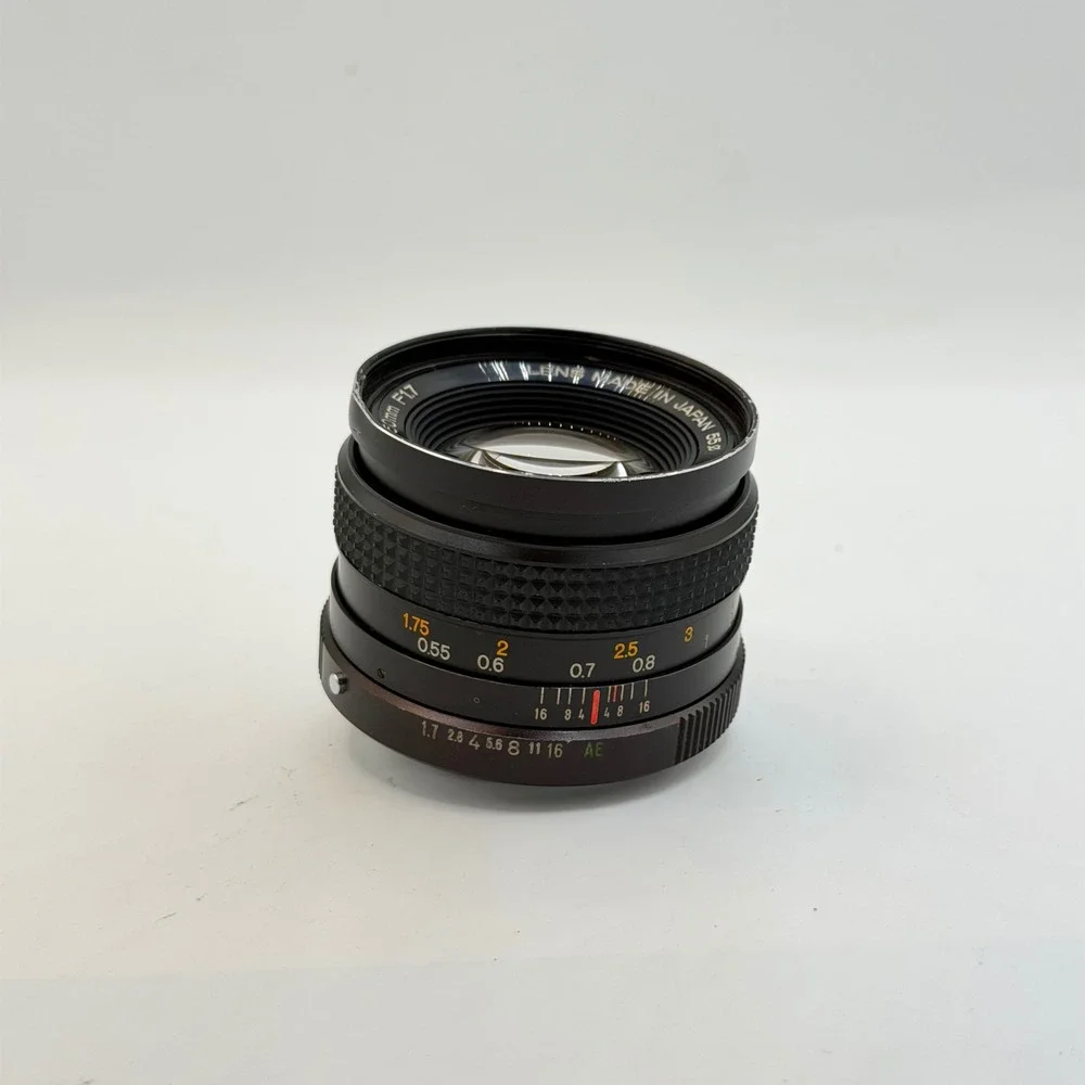 Konica Hexanon AR 50mm f1.7 Vintage Prime Manual Focus Lens Japan 55mm Filter